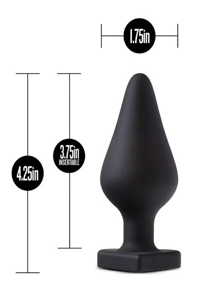 Blush Temptasia Black Fuck Me Butt Plug — image 4 of 6