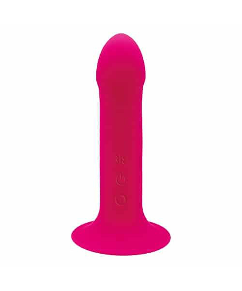 Dual Density Cushioned Core Vibrating Suction Cup Silicone Dildo 6.5 Inch