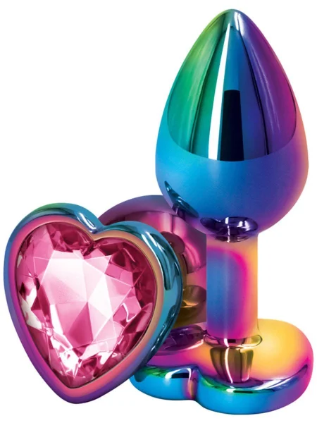 Rear Assets Multicolour Heart Small BUTT PLUG