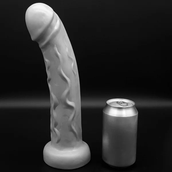 The Grandis 11.5" Giant Silicone Dildo By Uberrime - Luster Black