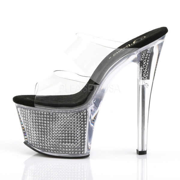 7 inches Heel, 2 3/4 inches PF Two Band Slide W/Simulated RS Filled BTM — image 7 of 8