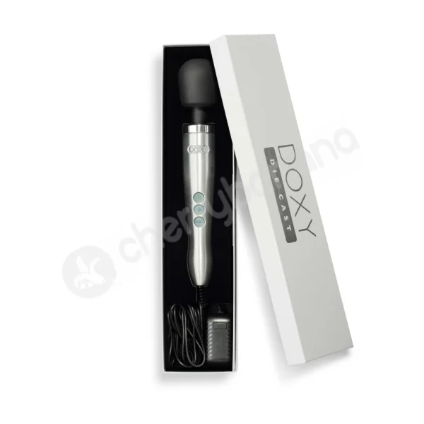 Doxy Die Cast Silver Vibrating Massager Wand