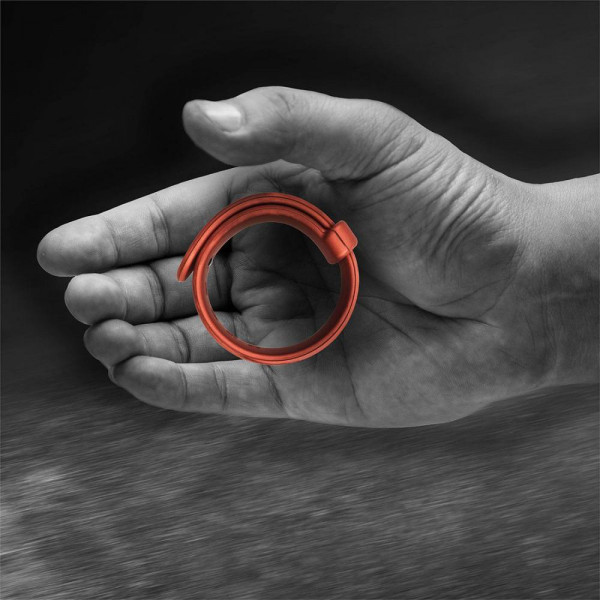 Velv'Or Rooster Jason Adjustable Hard Silicone Cock Ring - Red — image 4 of 11
