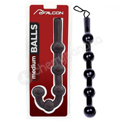 Falcon Balls Black Medium Anal Cord