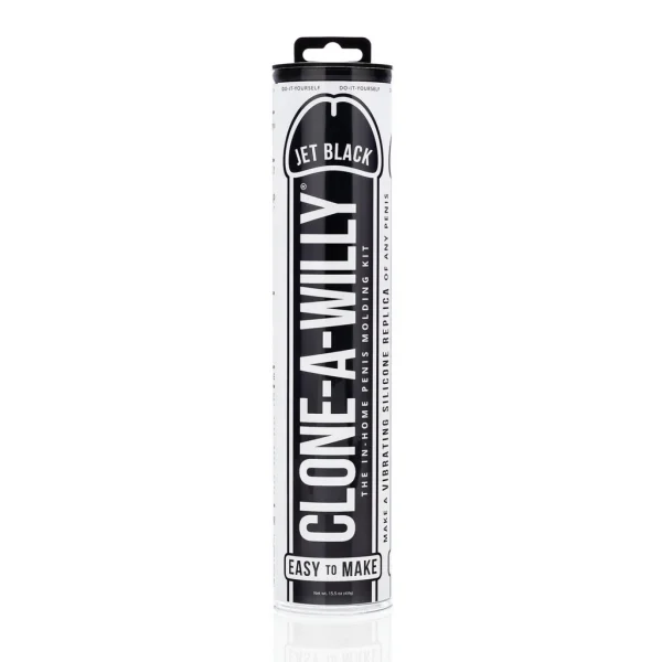 Clone-A-Willy Make Your Own Vibrating Silicone Dildo - Jet Black