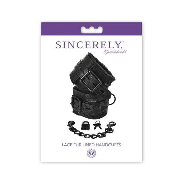 Sincerely, Ss Lace Fur Lined Handcuffs