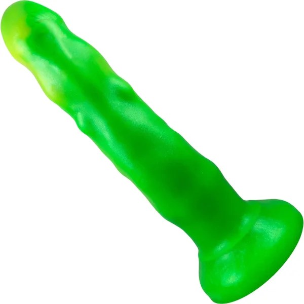Pris Toys Voyager 8" Dual Density Silicone Dildo - Slime
