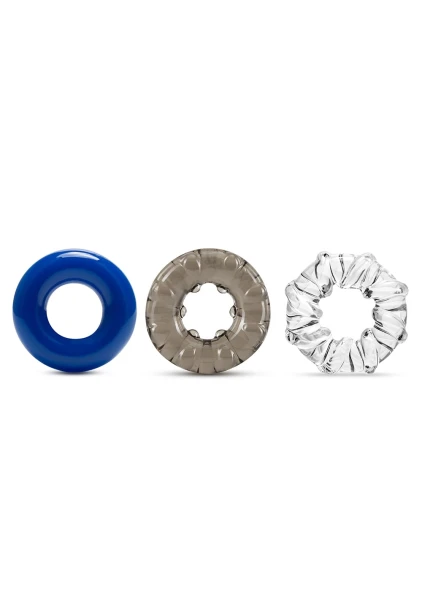 Stay Hard - Triple Stretch 3 Pack Cock Rings