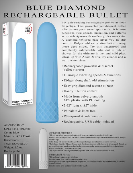 Blue Diamond 3.6'' Bullet Vibrator