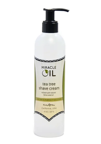 Earthly Body Miracle Oil Tea Tree Shave Cream 16oz