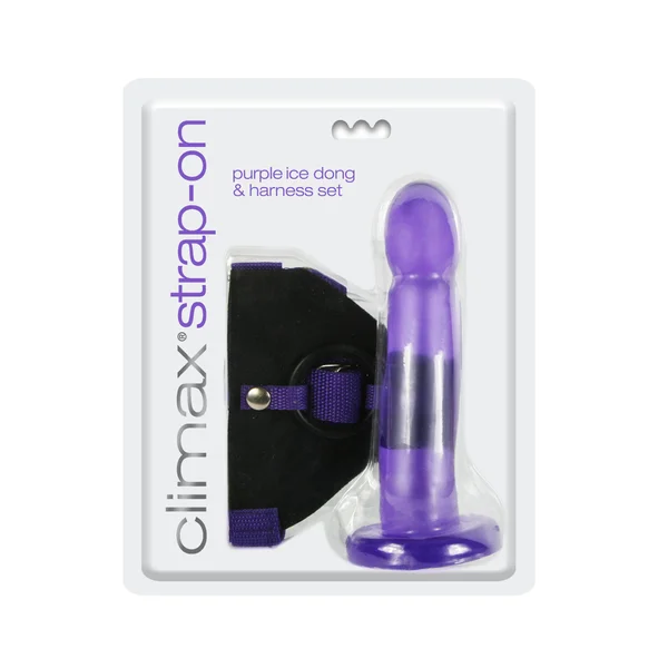 Climax Strap-on - Purple Ice Dong & Harness Set — image 10 of 10