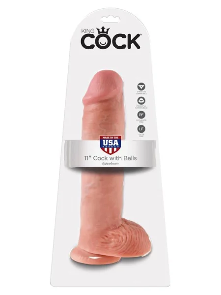 King Cock - 11 in. Cock With Balls