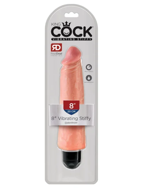 King Cock 8" Vibrating Stiffy Flesh