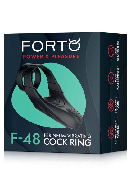 Forto F-48 - Perineum Vibrating Double Cock Ring — image 20 of 25