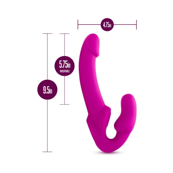 Temptasia - Estella - Strapless Silicone Dildo - Pink