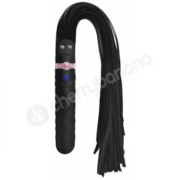 Master Series Vibra-Lasher 9X Vibrating Silicone Dildo & Flogger