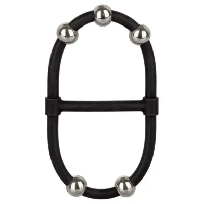 CalExotics Steel Beaded Dual Silicone Maximizer Cock Ring