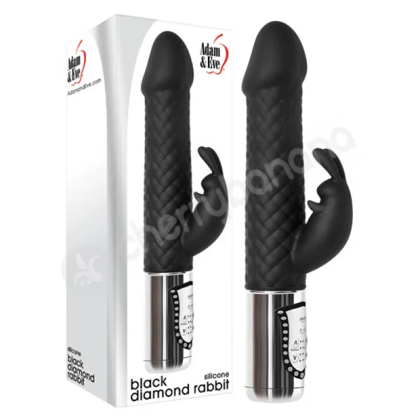 Adam & Eve Black Diamond Rabbit Vibrator