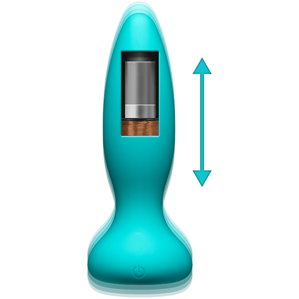 Doc Johnson A-Play Thrust Thumping Plug with Remote, 2 Sizes