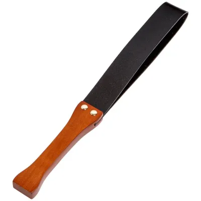 Bondara Thunderclap PU Leather Wood Slapper Paddle 20 Inch