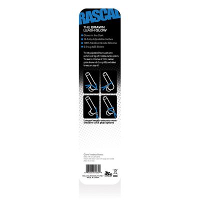 The Brawn Cock Leash Glow Blue Blue