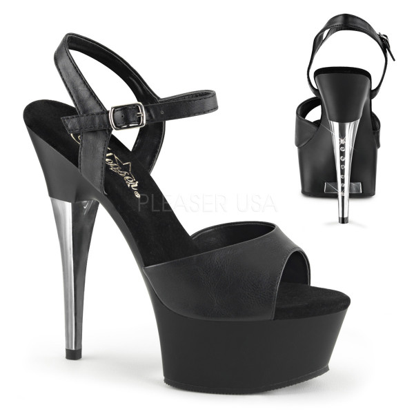 6 inch Ankle Strap PF Sandal W/RS On Heel