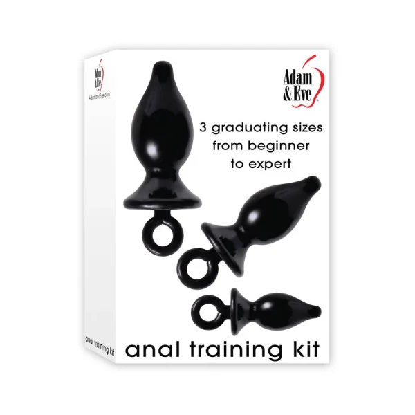 Anal Training Kit 3 Black Butt Plugs — image 9 of 9