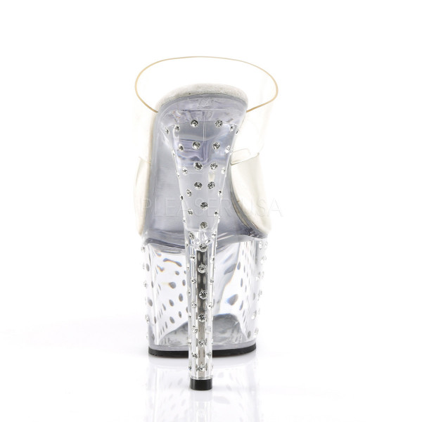 STARDUST-702 - 7" Rhinestone Studded Platform Slide — image 4 of 8