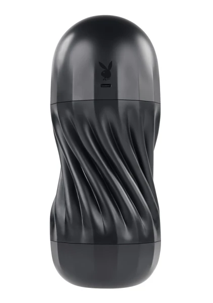 Playboy Pleasure Solo Stroker Rechargeable Textured Vibrating Penis Stroker
