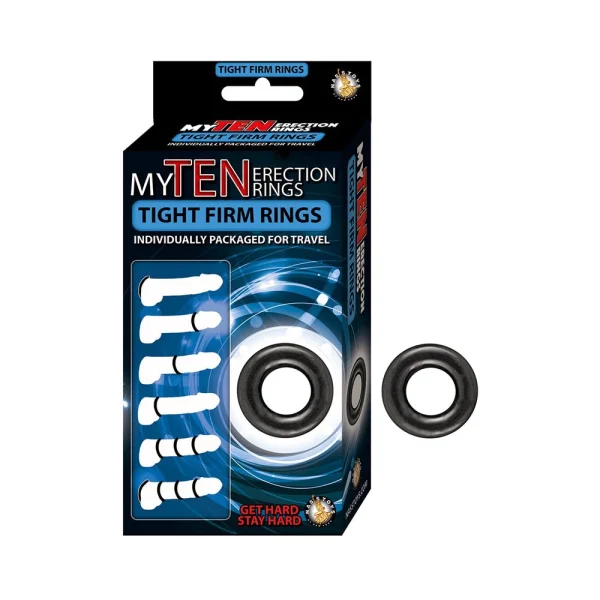 My Ten Erection Rings Tight Firm Rings Black — image 5 of 5