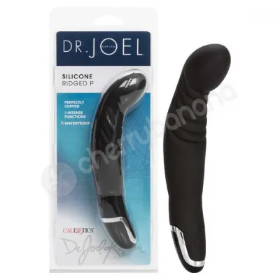 Dr Joel Kaplan Black Silicone Ridged P Vibrator