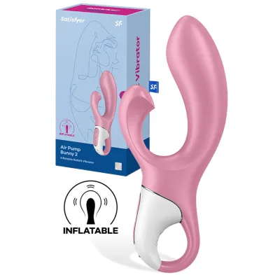 Satisfyer Air Pump Bunny 2 Inflatable 7 9 Rabbit Vibrator