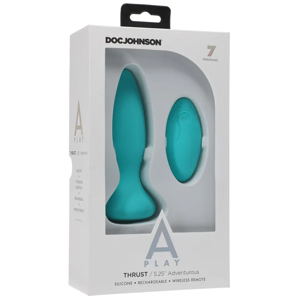 A-Play - Thrust - Adventurous - Rechargeable  Silicone Anal Plug With Remote — image 10 of 14