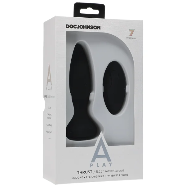 A-Play - Thrust - Adventurous - Rechargeable  Silicone Anal Plug With Remote — image 13 of 14