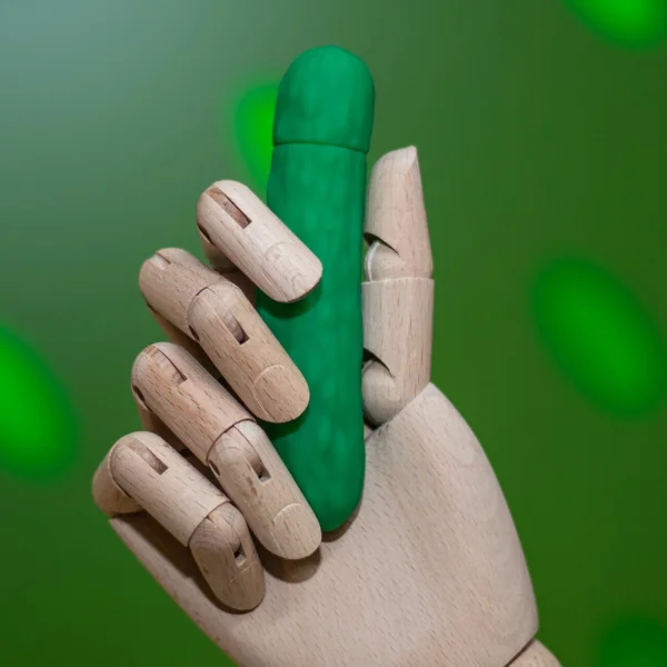 Emojibator Pickle Waterproof Silicone Vibrator