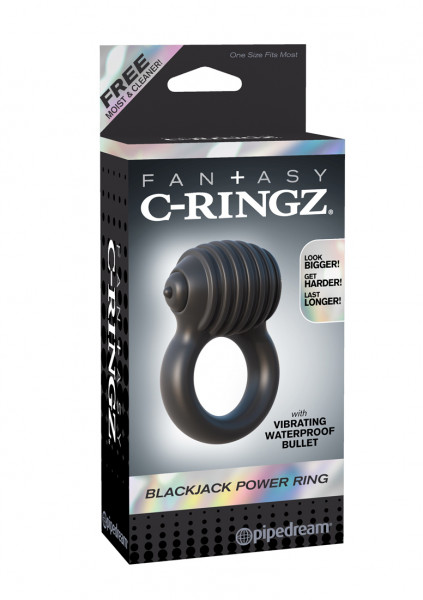 Blackjack Power Ring - Black - Penis Rings For Sale