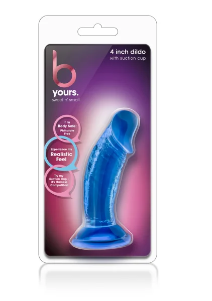 B Yours - Sweet n' Small 4 Inch Dildo With  Suction Cup - Pink