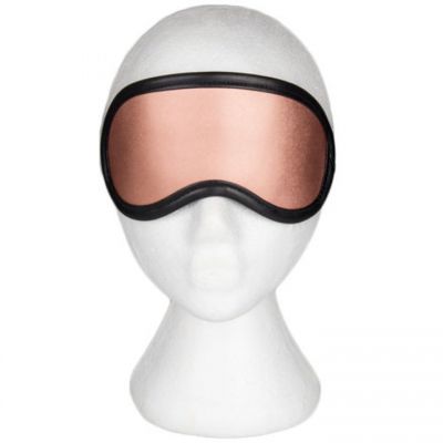 Bondara Luxe Rose Gold Real Leather Blindfold