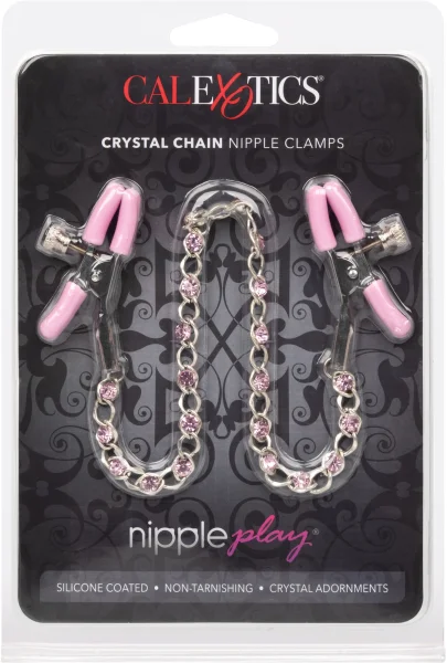 Crystal Chain Nipple Clamps