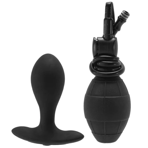 Weighted Silicone Inflatable Plug, Large