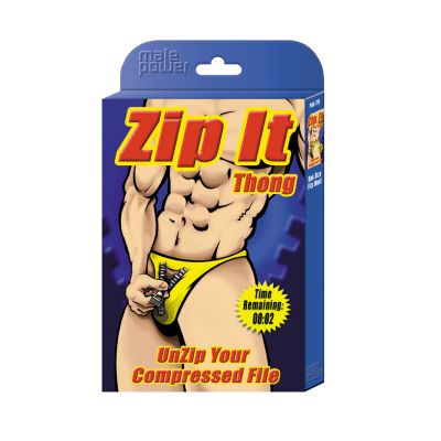 Zip It Thong Novelty Underwear