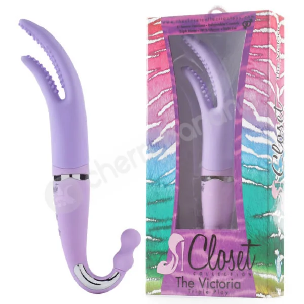 The Victoria Triple Play Purple Vibrator