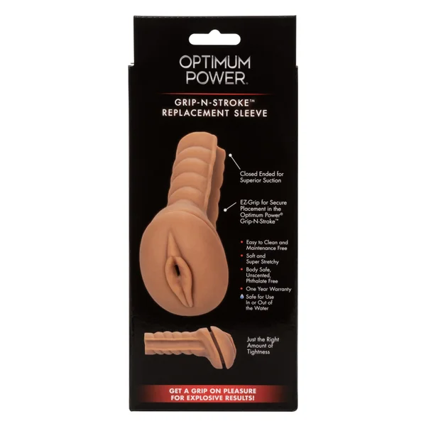 Optimum Power Grip-N-Stroke Replacement Sleeve -  Brown — image 22 of 25