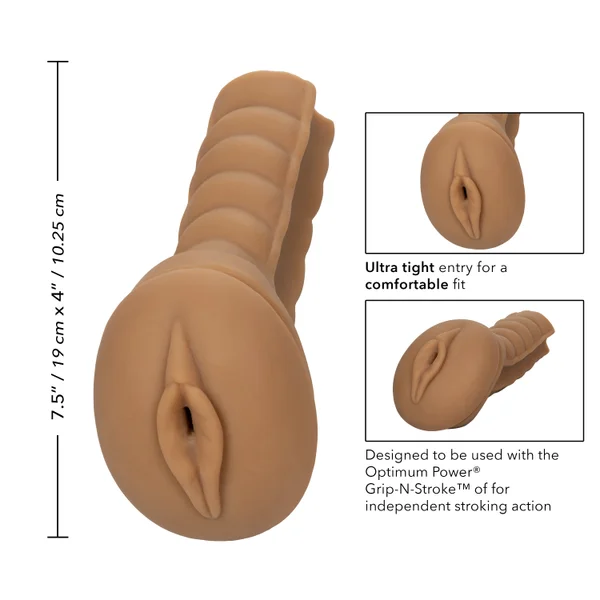 Optimum Power Grip-N-Stroke Replacement Sleeve -  Brown — image 23 of 25