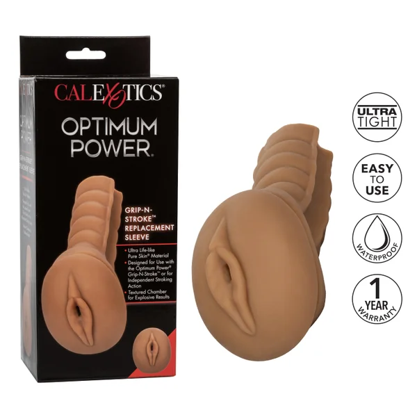 Optimum Power Grip-N-Stroke Replacement Sleeve -  Brown — image 24 of 25
