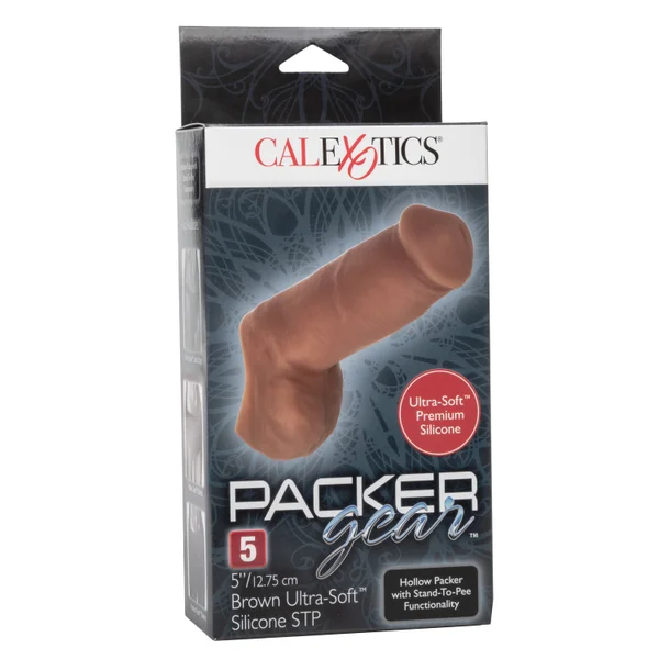 Packer Gear 5"-12.75 Cm Ultra-Soft Silicone Stp - Brown — image 12 of 15
