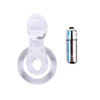 The Tongue Vibrating Cock Ring Clear