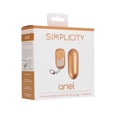 Ariel Deluxe Remote Control Vibrating Egg Gold