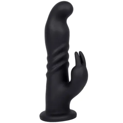 Bondara Black 10 Function Rotating G Spot Rabbit Dildo 8 Inch