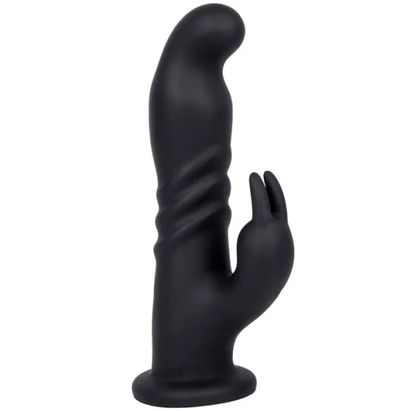 Bondara Black 10 Function Rotating G-Spot Rabbit Dildo – 8 Inch
